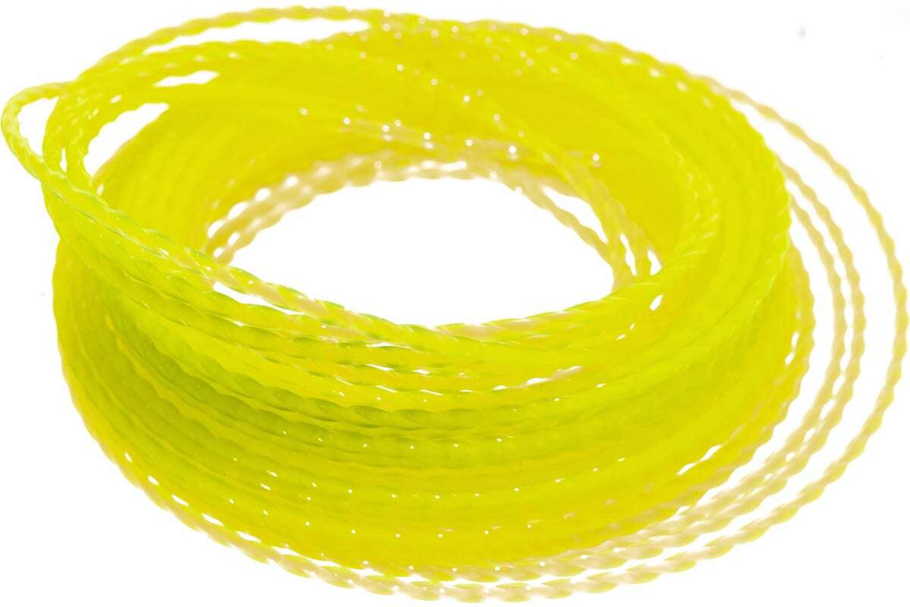 Леска двухкомпонентная EXTRA CORD (15 м; квадрат; 3 мм) для триммера DENZEL 96126
