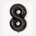 40"/102 см Цифра "8", Черный, 1 шт. Grabo (БГ-60)