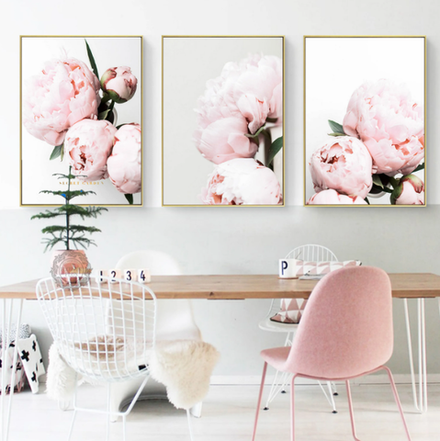 Интерьерная картина в технике цифровой печати. АРТ 021 Пионы
