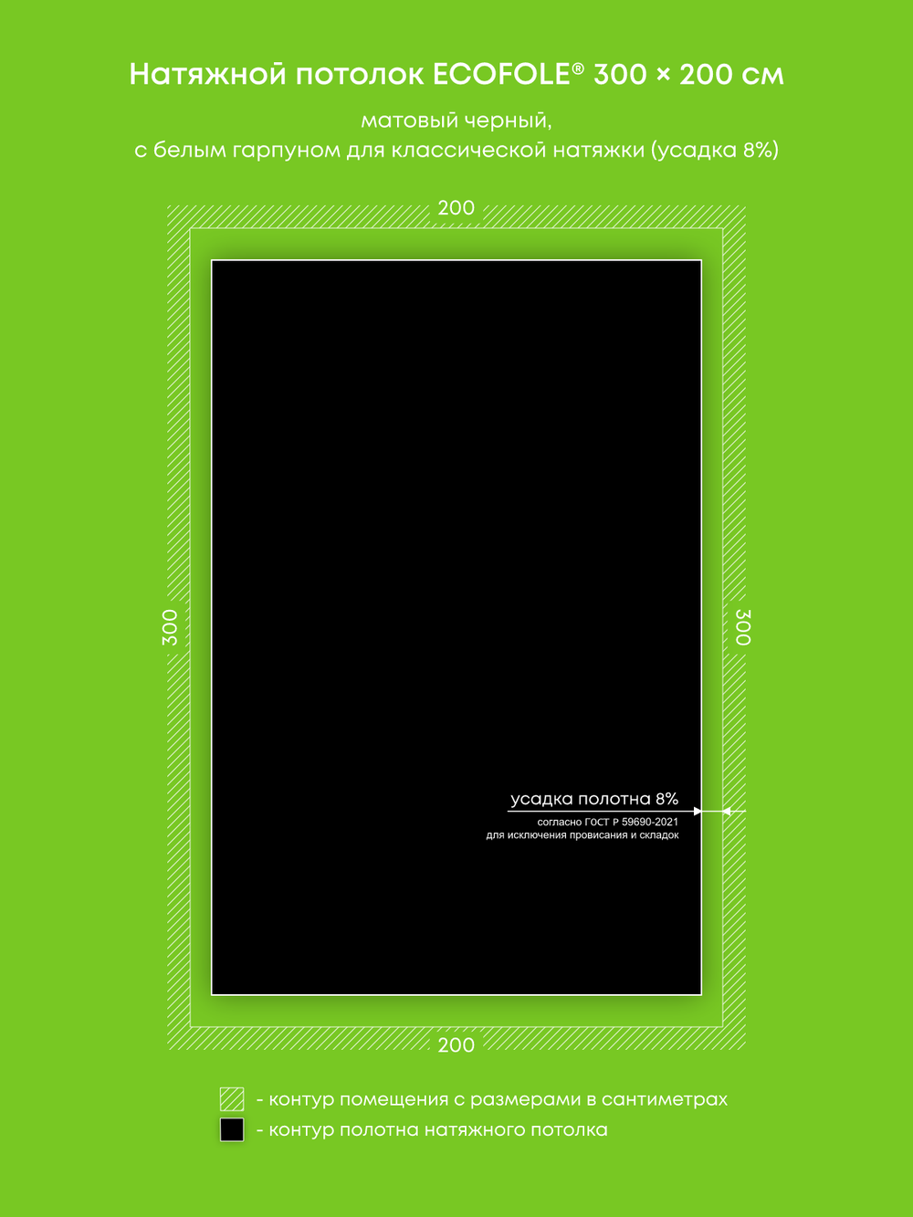 Натяжные потолки 6 м2, 6.2 м2