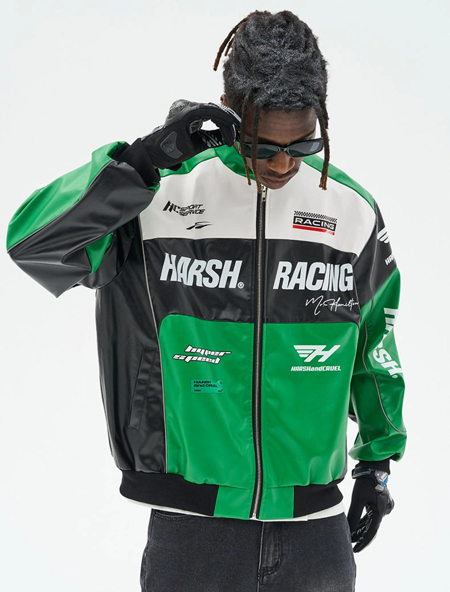 Куртка HARSHandCRUEL "Racing" V2 Leather Jacket