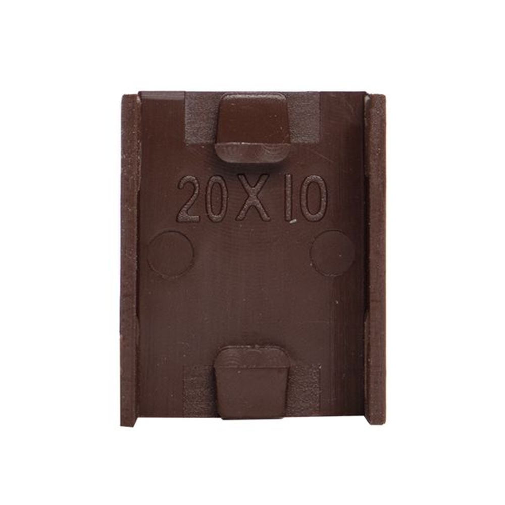 Соединитель (20x10) (4 шт) темное дерево EKF-Plast