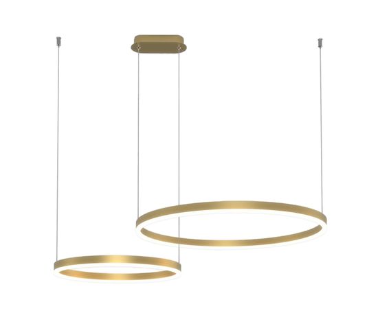 08219,36PA(3000K) Люстра димм. Тор латунь d40+60