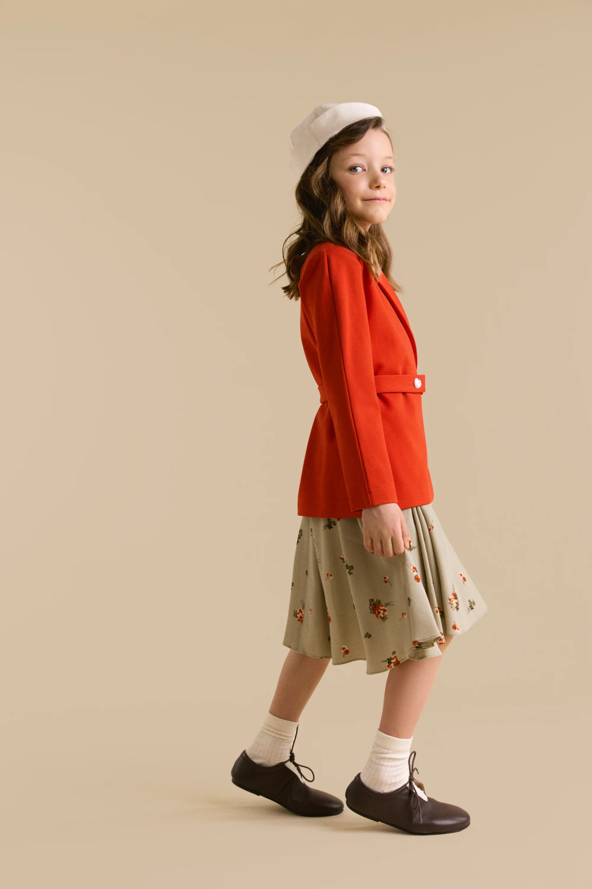 Жакет морковно красный