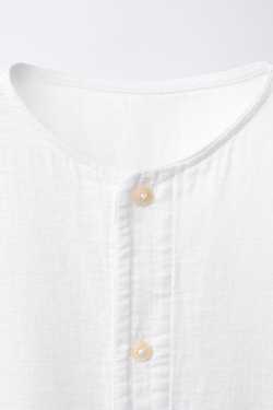 ZARA РУБАШКА С ШИРОКИМИ РУКАВАМИ, ЭКРЮ