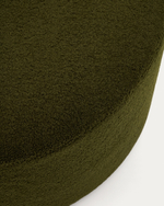 Пуф Kaeli со съемным чехлом из зеленого букле Ø 90 см