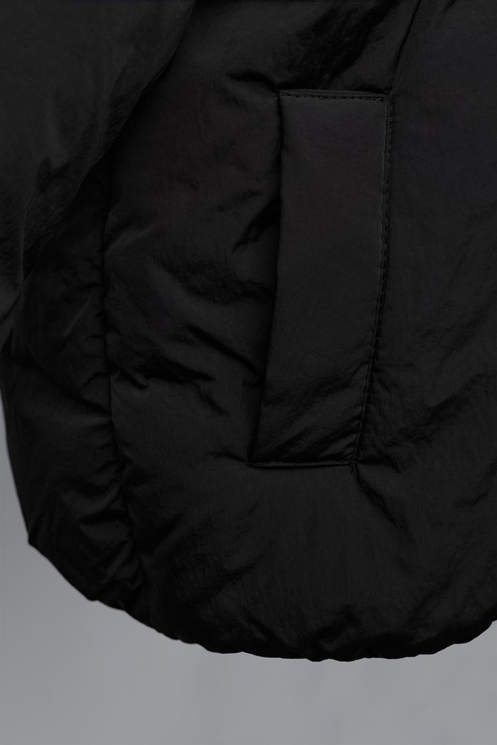 ZARA КУРТКА С КАПЮШОНОМ И БАНТИКАМИ, ЧЕРНЫЙ