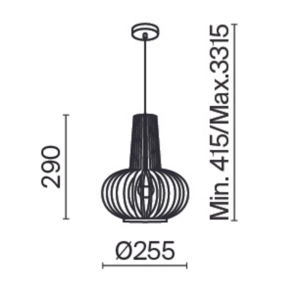 Подвесной светильник Maytoni Roots MOD193PL-01W