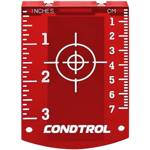 Мишень магнитная CONDTROL для лазерного нивелира красная   1-7-010