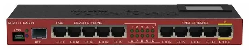 Маршрутизатор MikroTik RB2011UiAS-IN