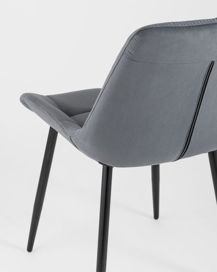 Стул Флекс велюр тёмно-серый 4 шт.