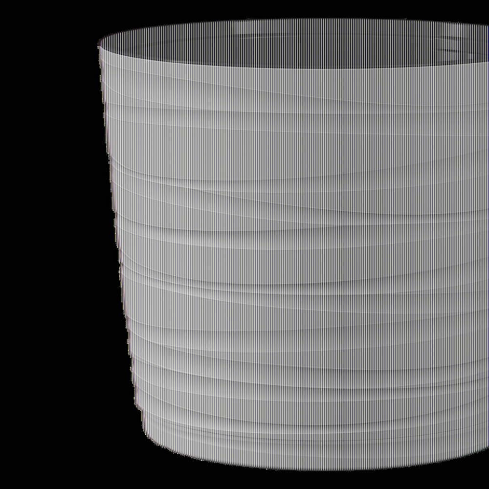 Кашпо для цветов пластиковое 15л d-30см «Модерн Медиум» Мокачино