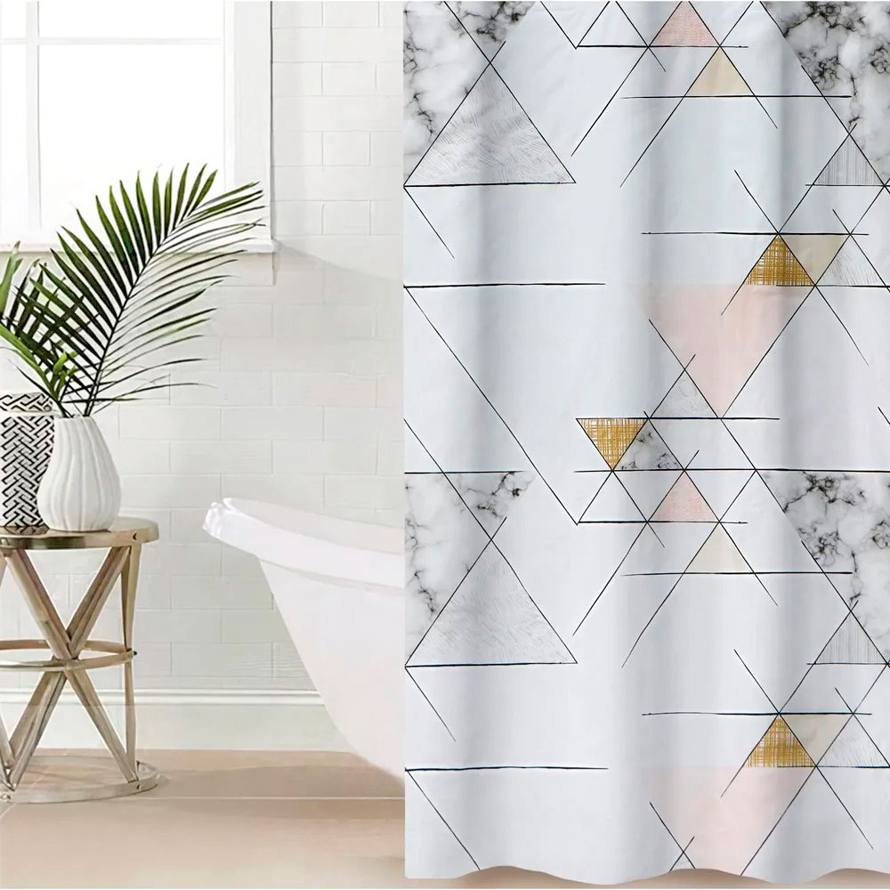 Штора для ванной 180*180см, PEVA, NNOA9