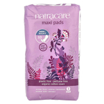Natracare, Maxi, прокладки с поверхностью из органического хлопка, ночные, 10 шт.