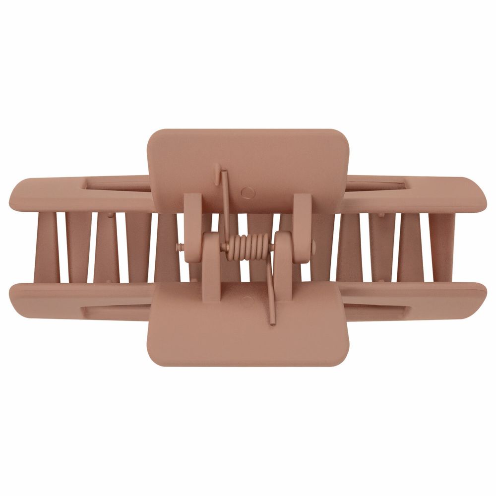 Краб для волос 8,5 см, soft-touch, коричневый, MONTE VITA, 457001