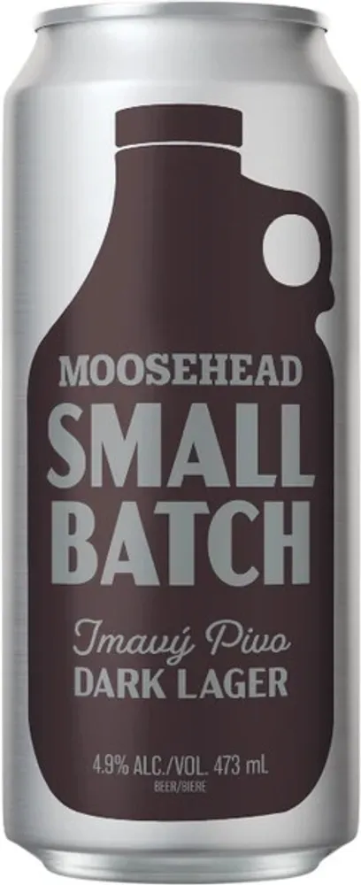 Пиво Мусхед Смолл Бач Тмави Пиво Дарк Лагер / Moosehead Small Batch Tmavy Pivo Dark Lager 0.473 - банка