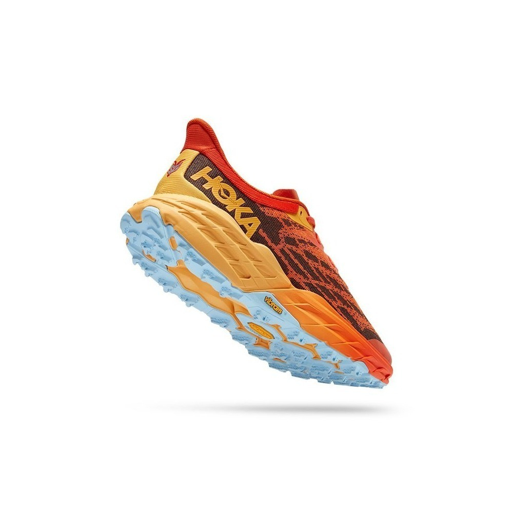 Кроссовки мужские HOKA M SPEEDGOAT 5 WIDE Puffins Bill / Amber Yellow