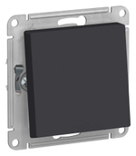 ATLASDESIGN AQUA 1-клавишный ПЕРЕКЛЮЧАТЕЛЬ IP44, сх.6, 10АХ, механизм, КАРБОН