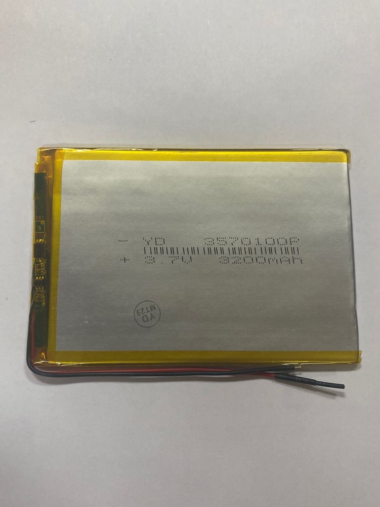 АКБ универсальная 3570100p 3,7v Li-Pol 3200 mAh (3.5*70*100 mm)