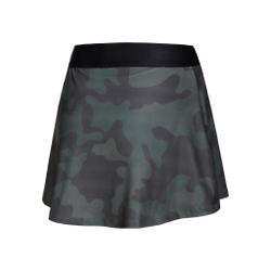 Женская теннисная юбка Quiet Please AOP Camou Bounce Skirt Women - Khaki, Olive
