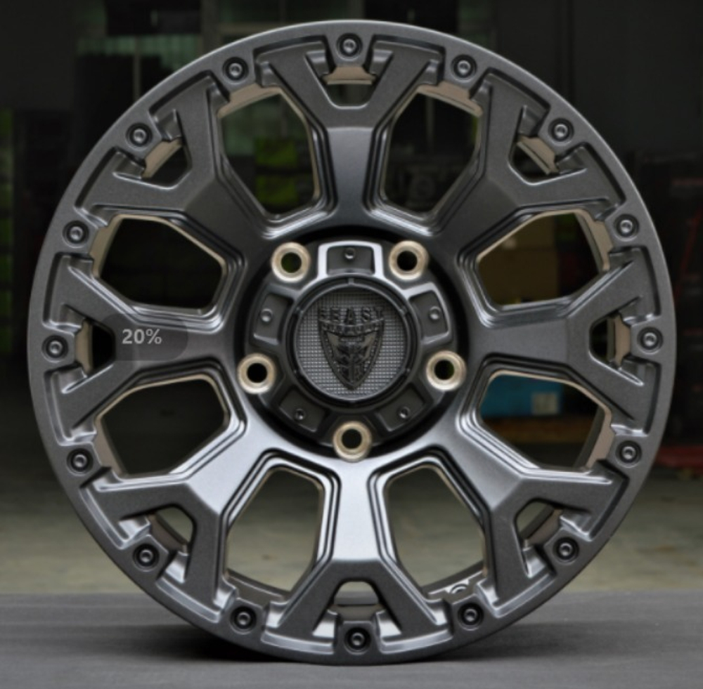 Диск колёсный 9608 R17 8,5 ЕТ0 Matte black Beast offroad
