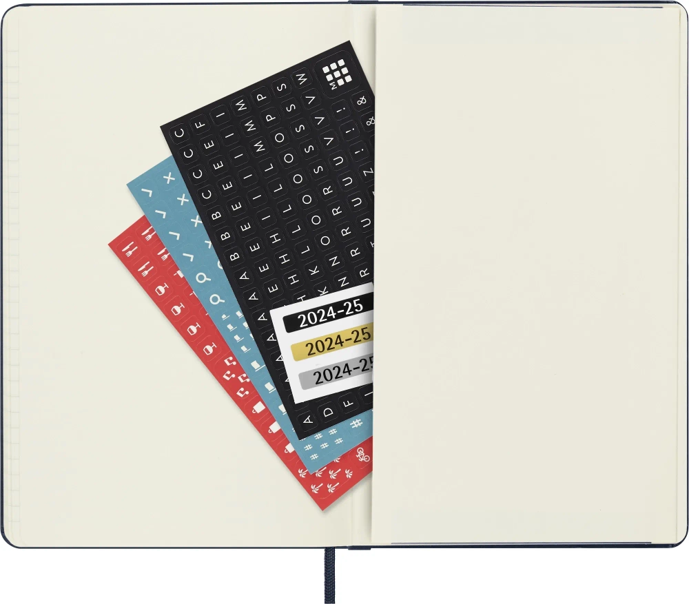 Еженедельник 2025-2026 Moleskine Academic WKNT (DHB2018WN3) 13х21см, твердая обложка, синий сапфир