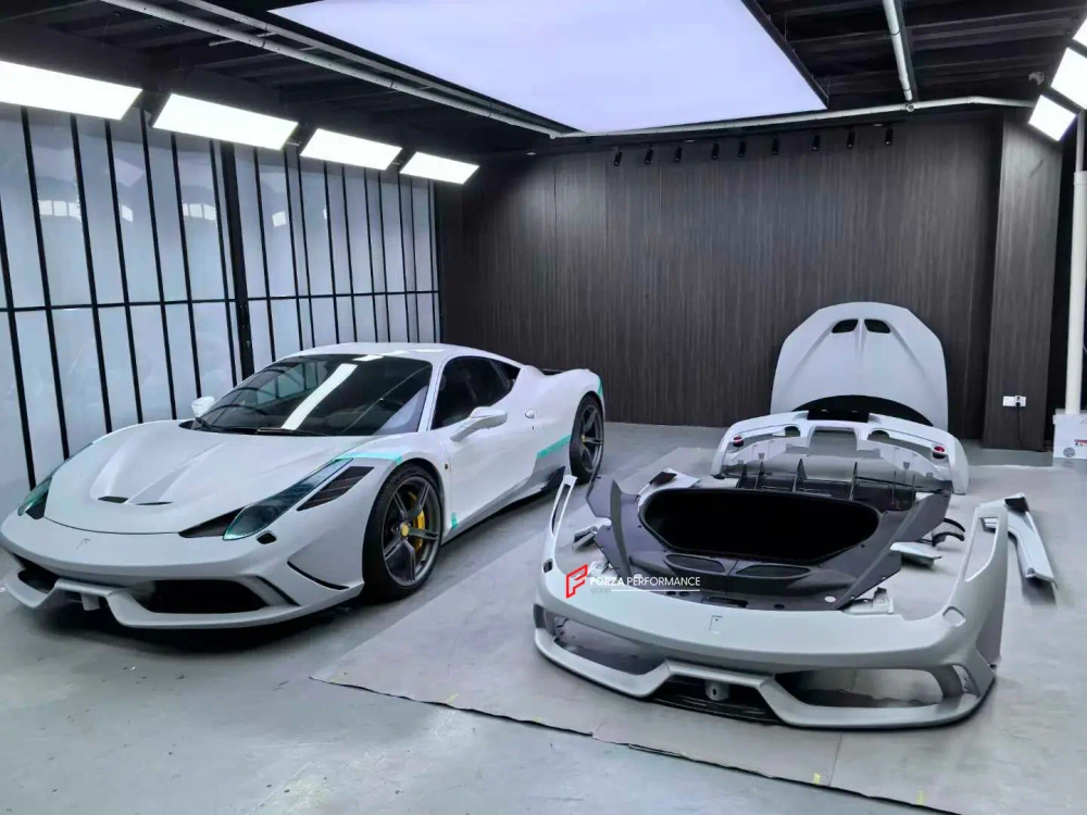 Карбоновый обвес переделка для Ferrari 458 Italia 2009-2015 в Speciale Феррари