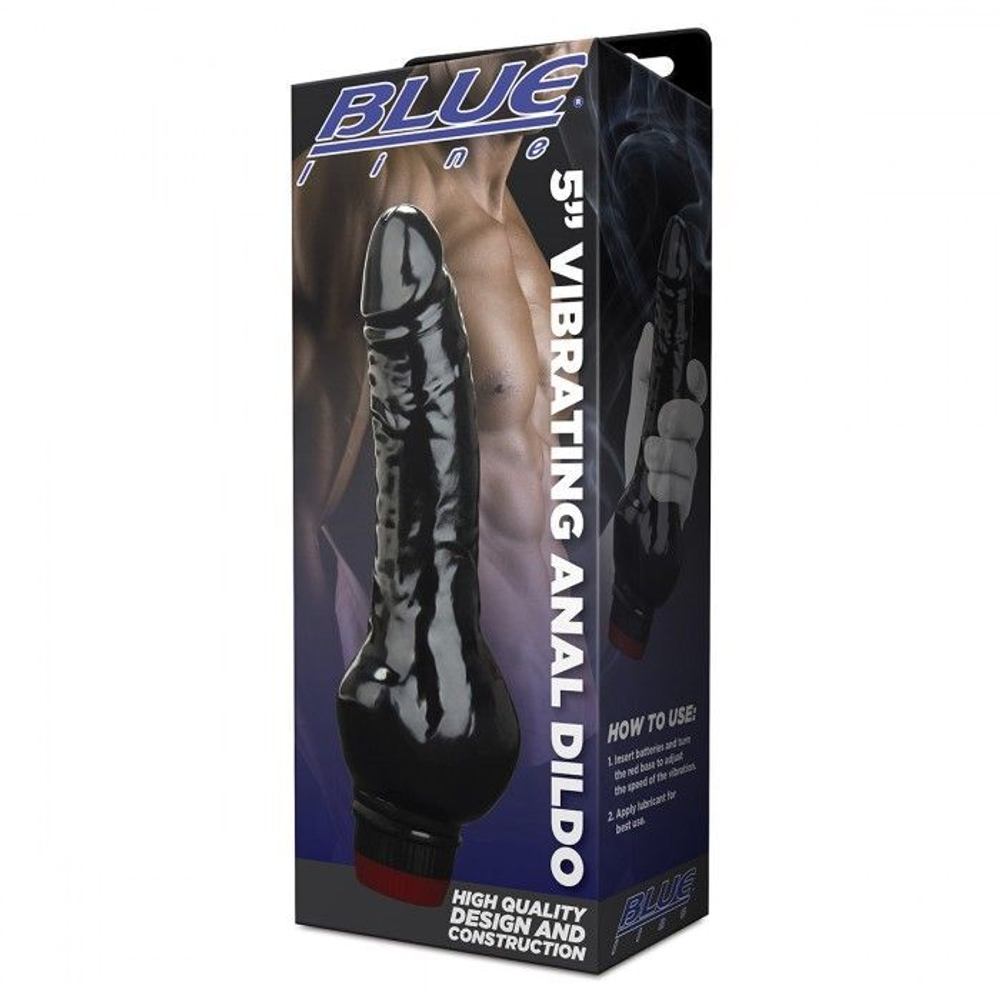 Анальный вибратор BlueLine 5'' Vibrating Anal Dildo, 13 см, для P‑точки
