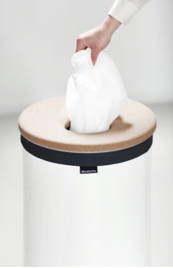 Корзина для белья 60л Brabantia белая
