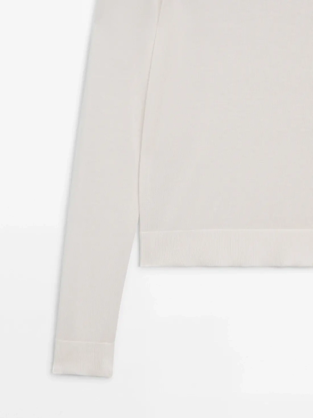 Massimo Dutti Свитер с высоким воротником, натуральный, кремовый