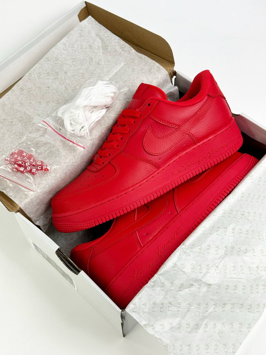 Кроссовки Nike Air Force 1 Low Nocta #B237 (красн.)