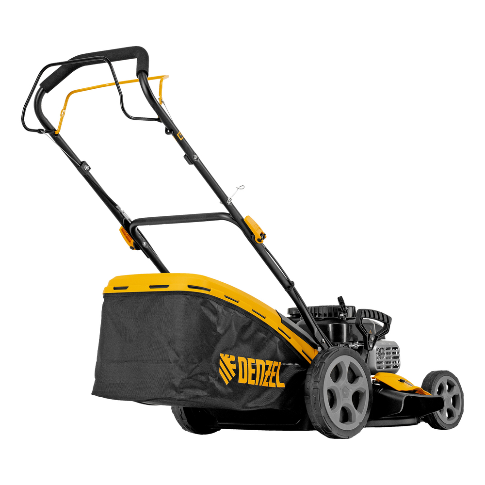 Газонокосилка бензиновая GLR-460SP-ZS, 149 см3, ширина 46 см, привод, травосборник 65 л// Denzel