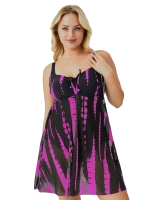 Купальник-платье слитный большой размер