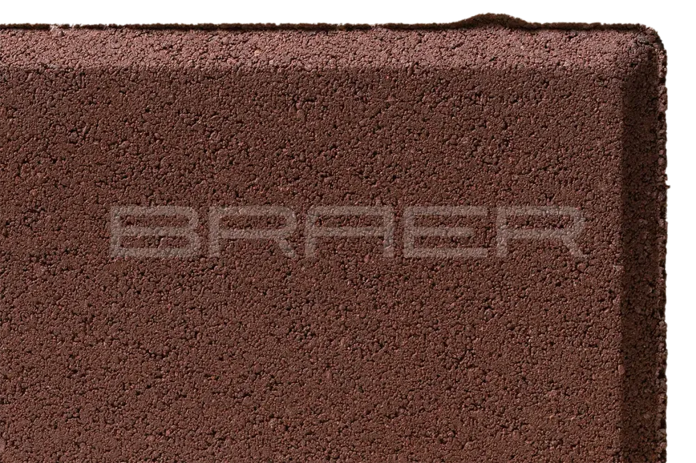 Тротуарная плитка Braer Прямоугольник, Красный, 40 мм
