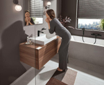 Смеситель для раковины Hansgrohe Vivenis 75020670 черный матовый