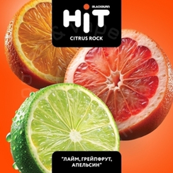 Табак для кальяна BLACKBURN HiT Citrus Rock (Цитрус Рок) с ароматом «лайм, грейпфрут, апельсин», 30г