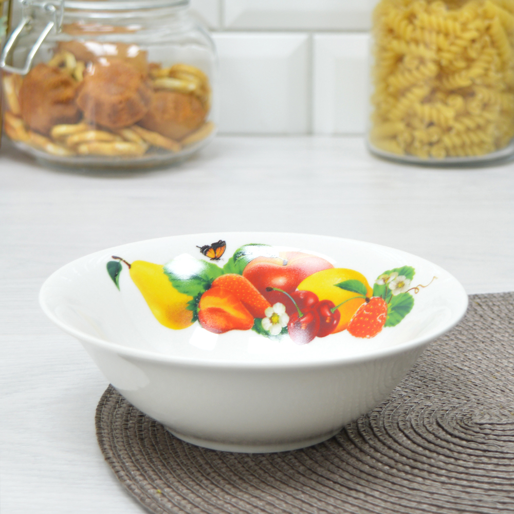 Салатник 360мл 15,5см Фруктовый микс (эконом) (84770)