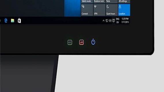 Сенсорный моноблок POScenter POS400 (J1900, P-CAP, RAM 4Gb / SSD 64Gb, MSR), Windows 10 IoT Entry