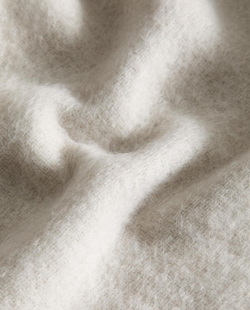 Zara Home - Мягкий плед с бахромой, синий, 140x190 см