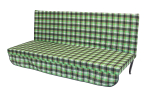 Мягкий элемент 1700х560х70 поликоттон М101-МТ010 арт.Люкс,Люкс2,Комфорт,Триумф,Орбита,Ямайка,Майами (цвет ткани . рис.зеленая клетка "Garden story"