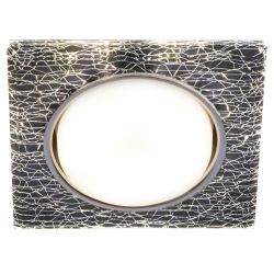 Встраиваемый светильник со светодиодной подсветкой ЭРА DK LD50 WH/BK GX53 белый черный