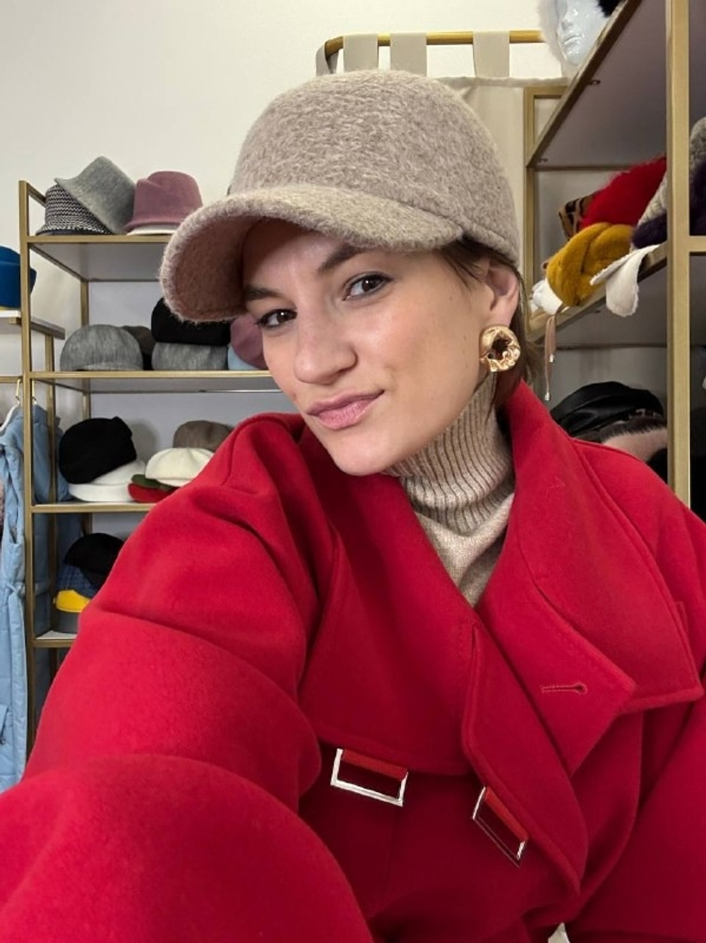 Бейсболка «кудряшка» без ушек бежевый