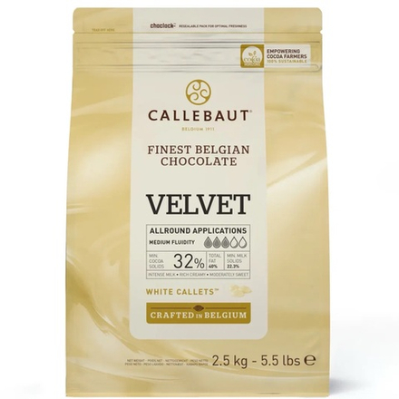 Шоколад белый 32% «CALLEBAUT» Velvet 2.5 кг