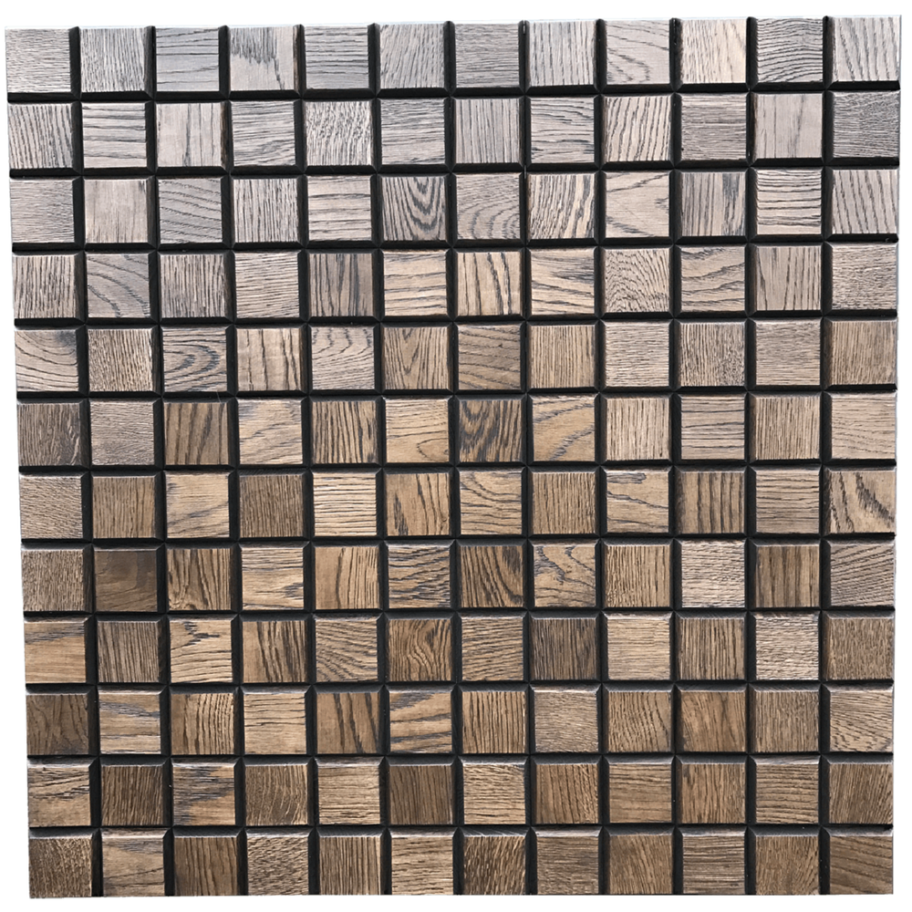 Деревянная мозаика для стен Wood Mosaic Дуб шоколад