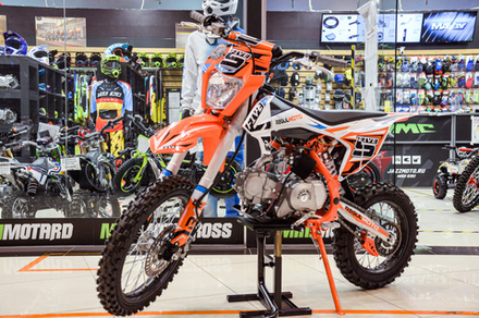 Питбайк Regulmoto FIVE YX125EA (полуавтомат) New 2020 (бело-оранжевый)
