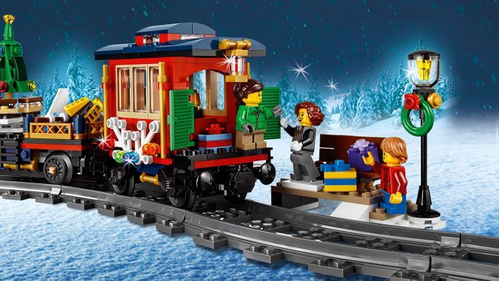LEGO Creator Expert: Новогодний экспресс 10254 — Winter Holiday Train — Лего Креатор Творец Создатель Эксперт