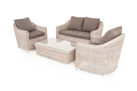 "Кон Панна" лаунж-зона из искусственного ротанга, цвет бежевый