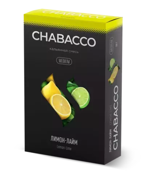 Кальянная смесь Chabacco "Lemon-lime" (Лимон лайм) 50гр