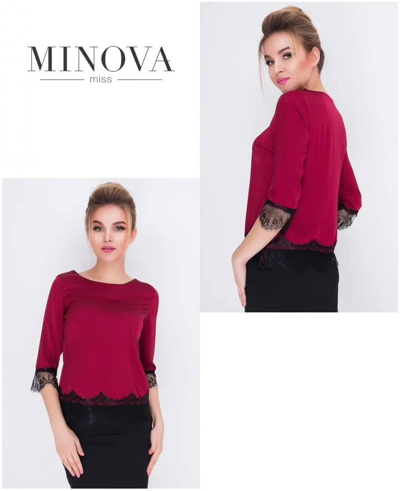 Блуза 1056-марсала Minova