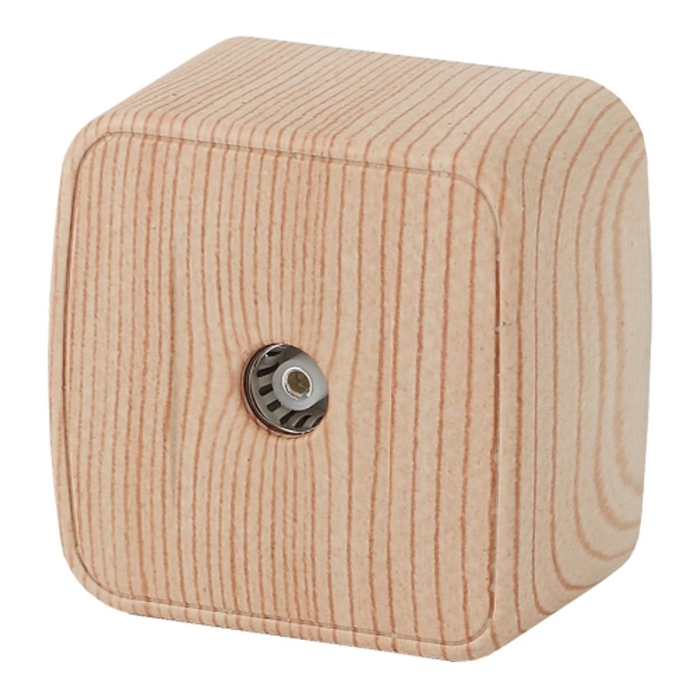 Розетка Intro Polo 3-301-11 TV одиночная, IP20, ОУ, сосна | Intro